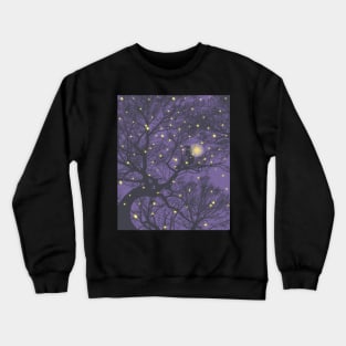 Fireflies in the forest Crewneck Sweatshirt